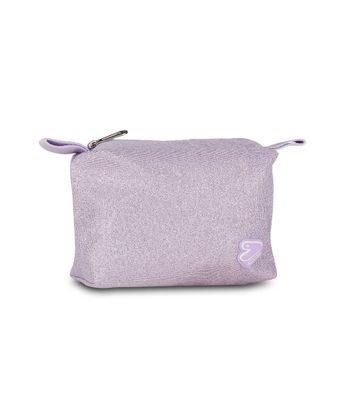 Trousse Seven “The Double” Shiny tech rosa