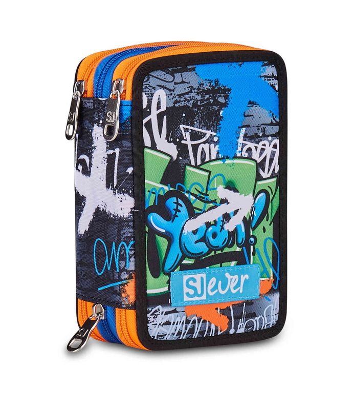 Astuccio 3 zip SJ Ever High Flames boy