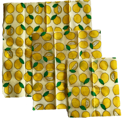 Bees Wax Food Wraps Lemons (3 pck)