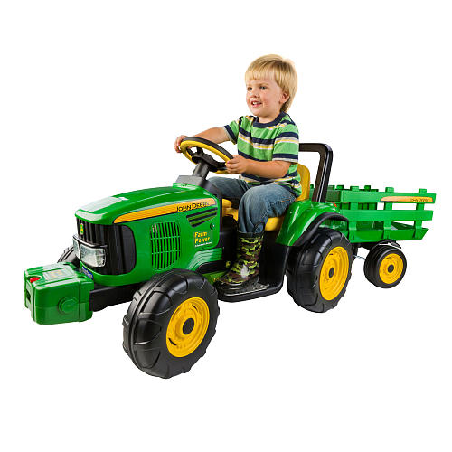 John Deere Turf Tractor with Trailer  (Peg Perego)