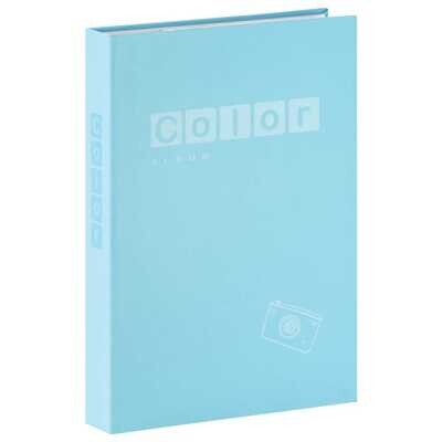 Album photo à pochettes avec mémo COLOR - 100 pages blanches - 300 photos - Couverture bleu 22,5x32,5cm