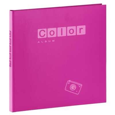 Album photo traditionnel PERGAMIN COLOR - 40 pages blanches + feuillets cristal - 80 photos - Couverture violette 24.5x25cm