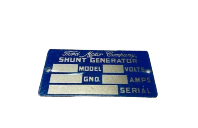 Generator Plate - Ford GPW