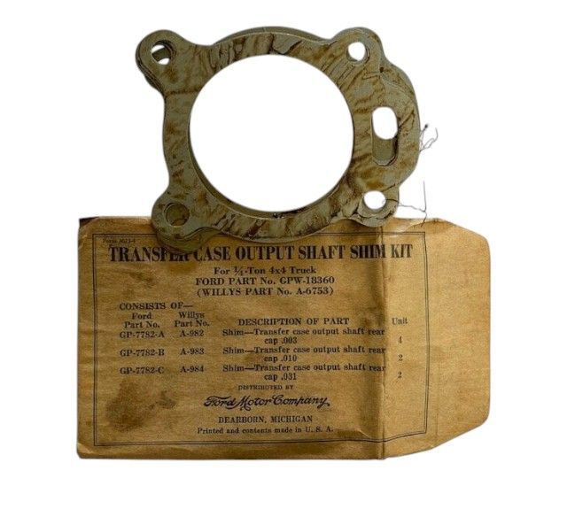 Rear Output Schim Set Rear Output Schim Set