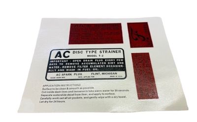 Engine Decal Set - Ford GPW Engine Decal Set - Ford GPW