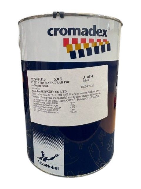 Very Dark Drab - Cromadex - 5 litres Very Dark Drab - Cromadex - 5 litres