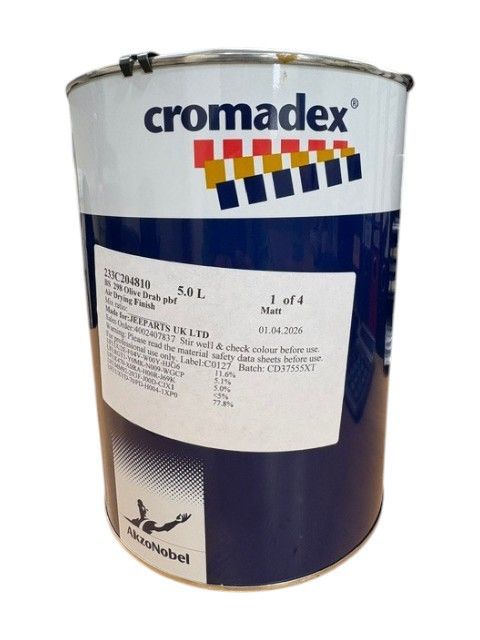 British Olive Drab - Cromadex - 5 litres British Olive Drab - Cromadex - 5 litres