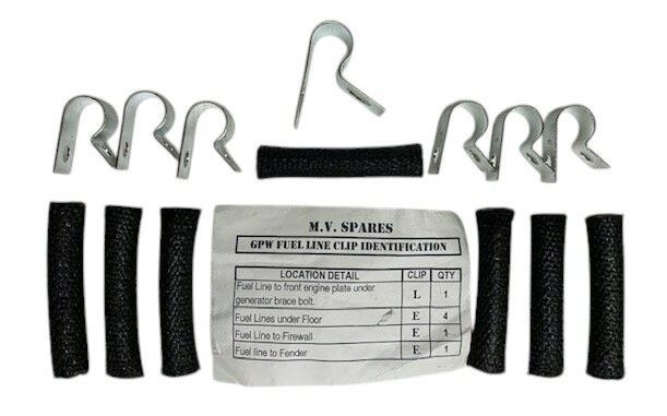 Fuel Line Clip Set - Ford GPW