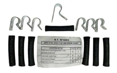 Fuel Line Clip Set - Ford GPW