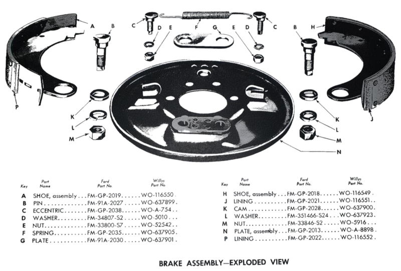Brake Assembly - Exploded View - Drawing for Information Only Brake Assembly - Exploded View - Drawing for Information Only