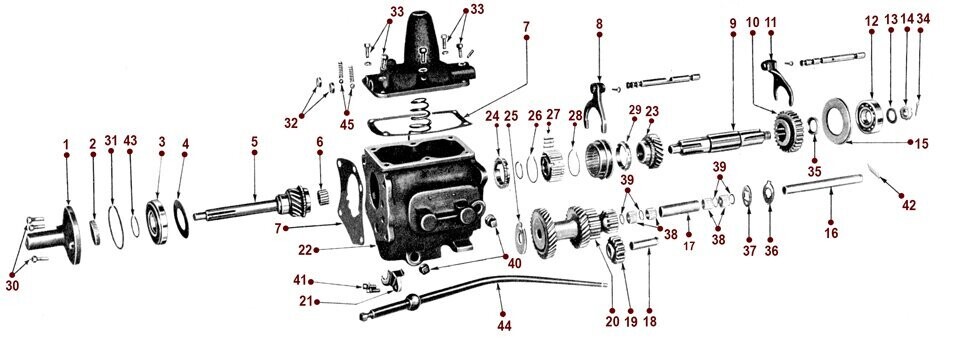 T90 - Transmission - Exploded View - Drawing for Information Only T90 - Transmission - Exploded View - Drawing for Information Only
