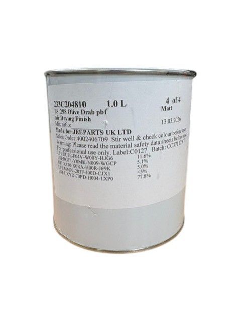 British Olive Drab-Cromadex-1 Litre British Olive Drab-Cromadex-1 Litre