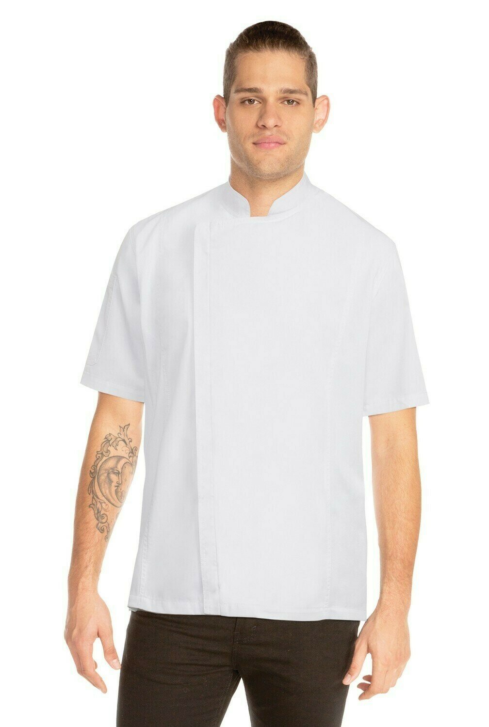 Zipper Chef Jacket White