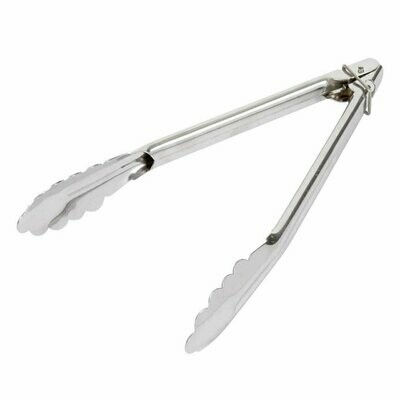 Stainless Steel Tongs with Clips 400mm