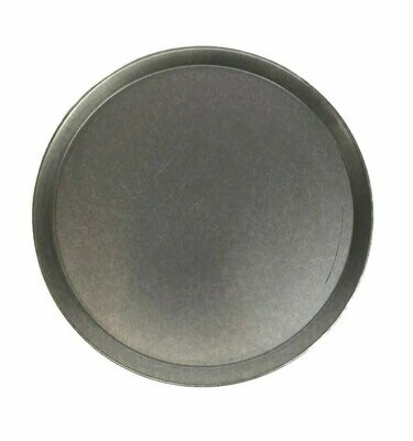 10&quot; White Steel Pizza Tray Plain
