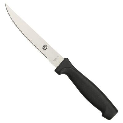 Point Tip Black Steak Knife Stainless Steel