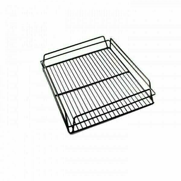 Glass Basket Rack Black