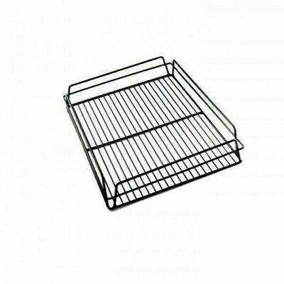 Glass Basket Rack Black