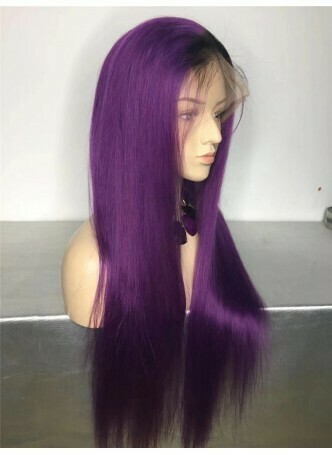 In-Stock Virgin Remy Hair Purple Spice Full Lace Wig