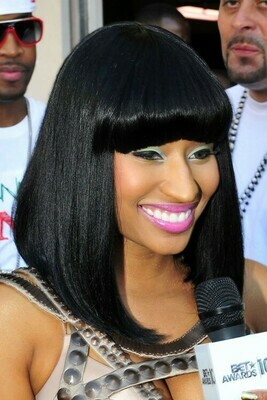 Nikki Minaj Inspired Light Yaki Bob Full Lace Wig