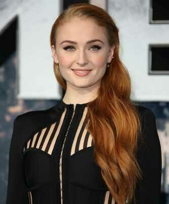 Sophie Turner Inspired Custom Full Lace Wig
