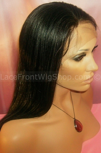 Yaki Human Hair Full Lace Wigs