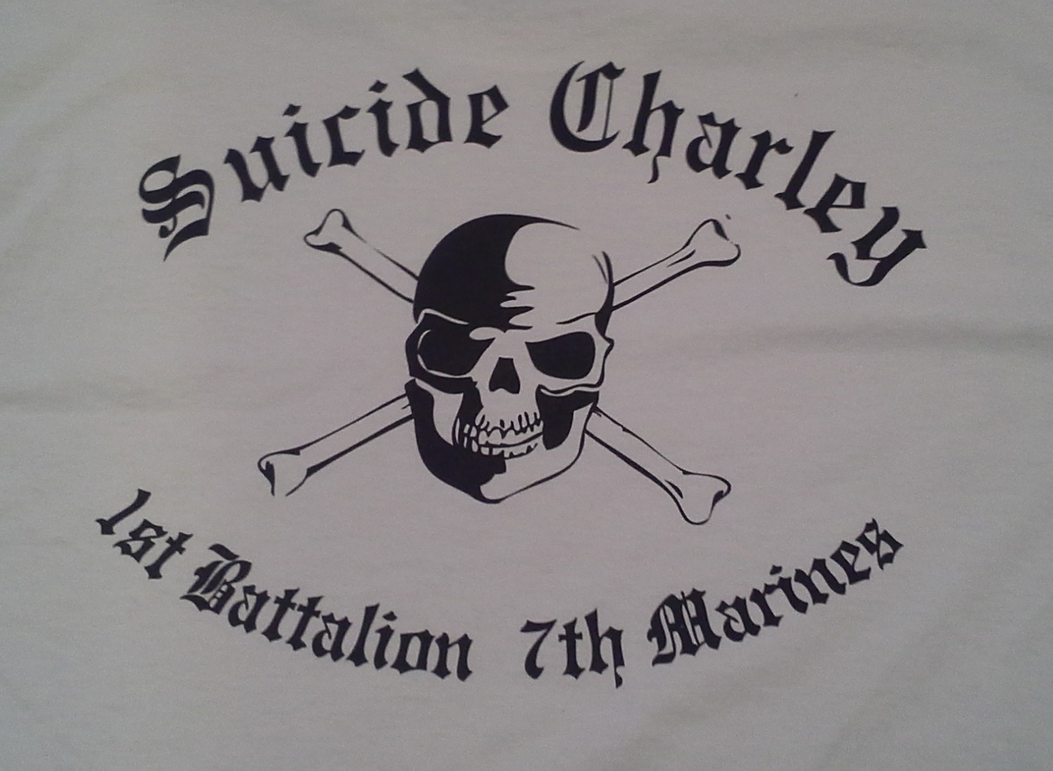 Suicide Charley Long Sleeve T-Shirt Large (White)