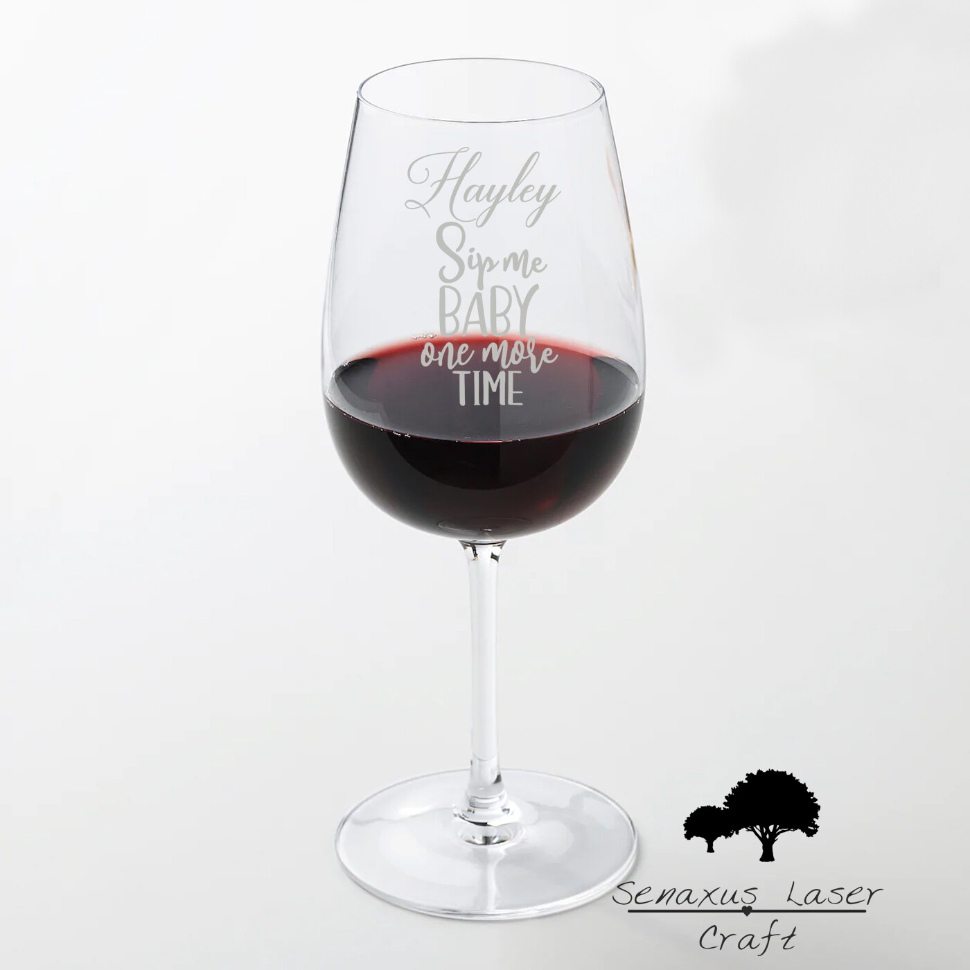 Fun Personalised &quot;Sip me baby one more time&quot; Large 49cl wine glass glass. Great Birthday and Christmas Gift for a Friend or loved one. WGB65