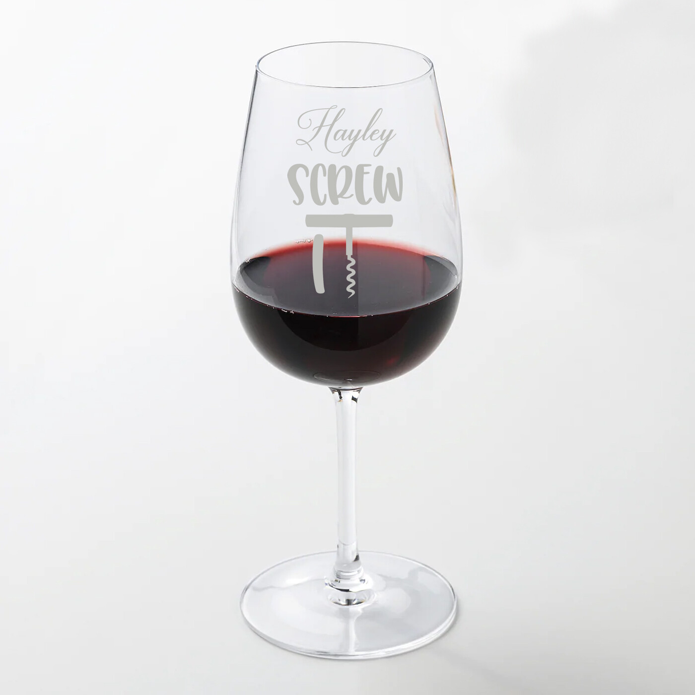 Fun Personalised &quot;Screw it&quot; Large 49cl wine glass glass. Great Birthday and Christmas Gift for a Friend or loved one. WGB76