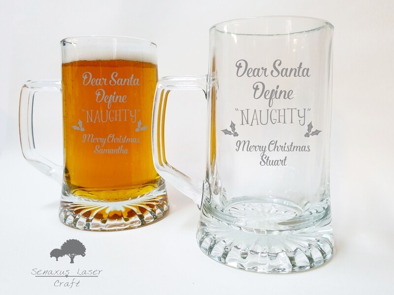 Personalised stern tankard, great for wedding, birthday, christmas gifts. LTA66
