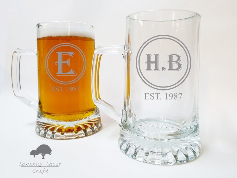 Personalised stern tankard, great for wedding, birthday, christmas gifts. LTA74