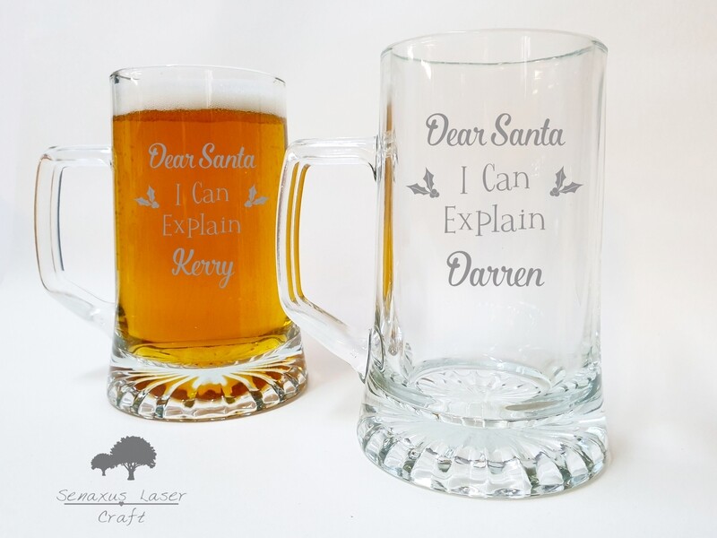 Personalised stern tankard, great for wedding, birthday, christmas gifts. LTA69