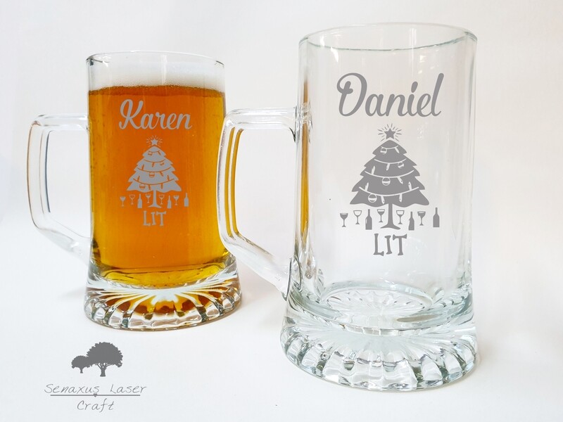 Personalised stern tankard, great for wedding, birthday, christmas gifts. LTA73