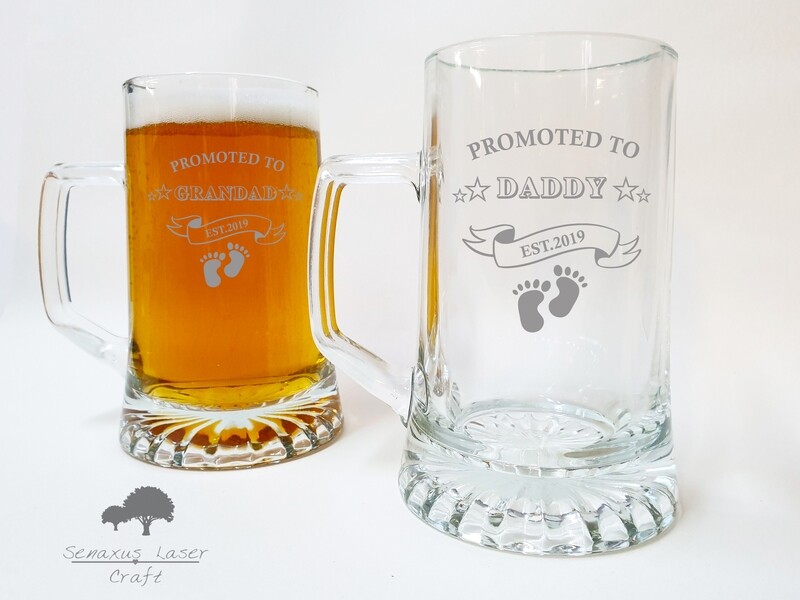 Personalised stern tankard, great for wedding, birthday, christmas gifts. LTA77