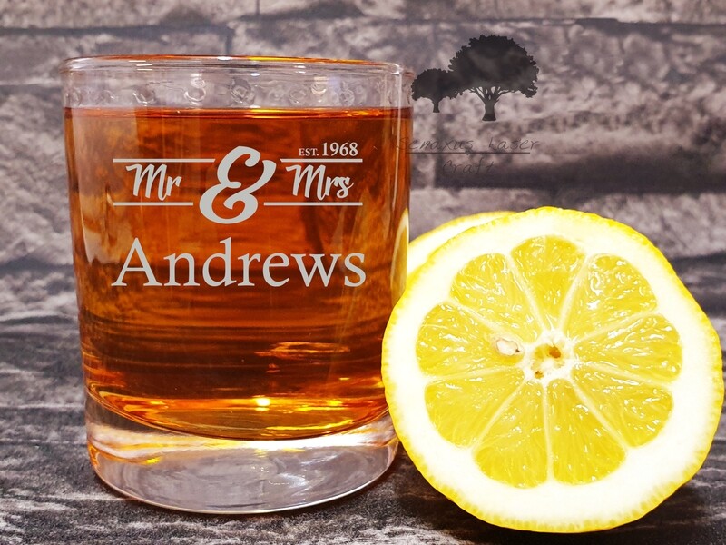 Personalised 10 oz Whiskey Glass Tumbler Perfect Wedding gift Great for Ushers, Best Men, Father Of The Groom, Bridesmaid ,Bridal or Stag Party. WTA5