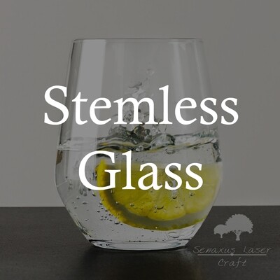 Stemless wine glass