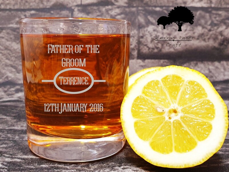 Personalised  10 oz Whiskey Glass Tumbler Perfect Wedding gift Great for Ushers, Best Men, Father Of The Groom, Bridesmaid ,Bridal or Stag Party. WTA11