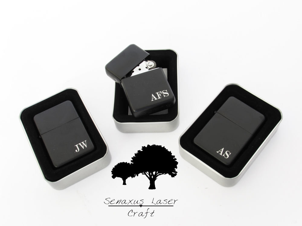 Personalised engraved Grooms party gift lighter in Tin. Free engraving LTR5