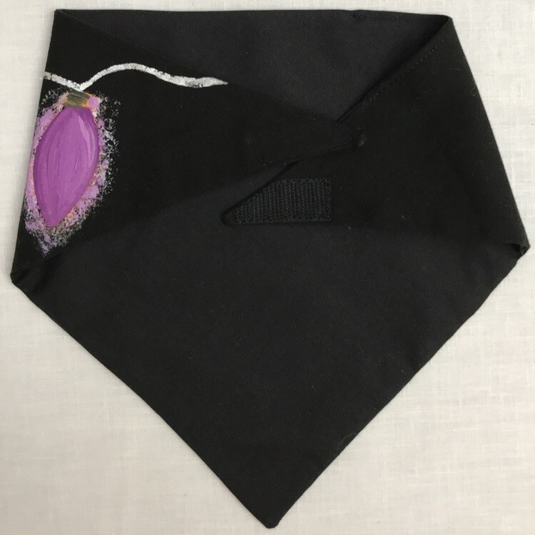 Festive Holiday Hand-Painted Bandanas