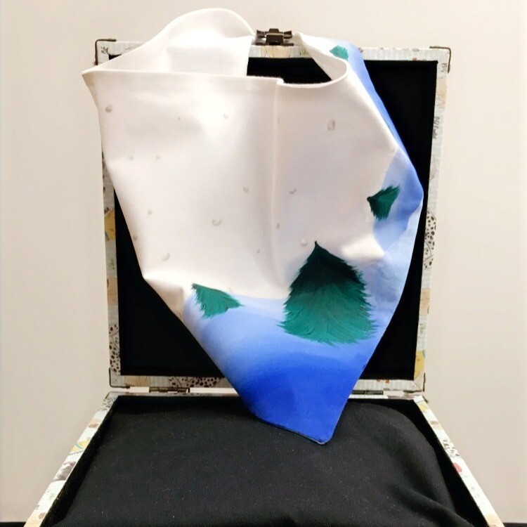 Winter Wonderland Hand-Painted Bandana
