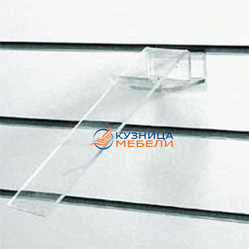 Полка наклонная для обуви с опорой под каблук