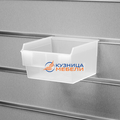 Короб пластиковый прозрачный с местом для ценника