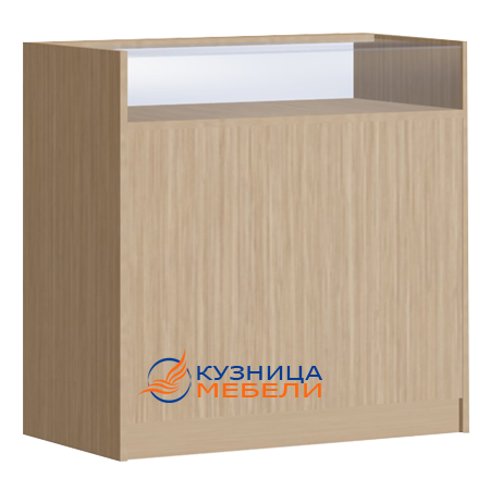 Прилавки из дсп эконом, остекленный (одна полка под стеклом)