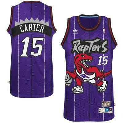 CAMISAS RETRÔ TORONTO RAPTORS - 15 VINCE CARTER,