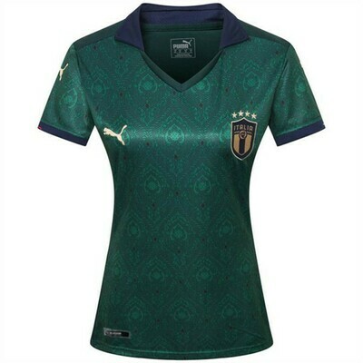 Camisa Seleção Itália Third 19/20 Puma Feminina - Verde e Azul