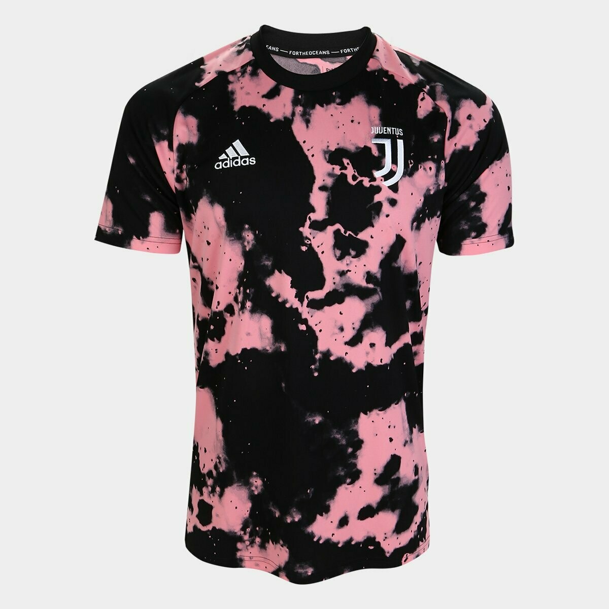 Camisa Juventus Pré Jogo 19/20 Adidas Masculina - Pink e Preto