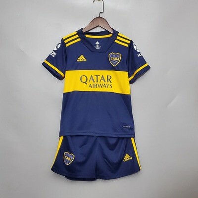 kit Camisa Boca Juniors I 20/21 adidas -Infantil + short