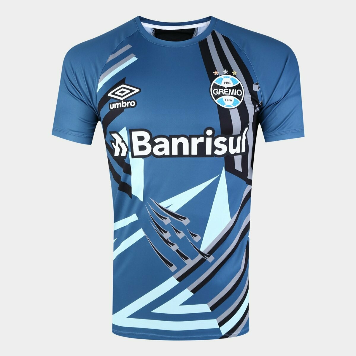 Camisa de Goleiro Grêmio 20/21 Torcedor Umbro Masculina - Azul e Preto