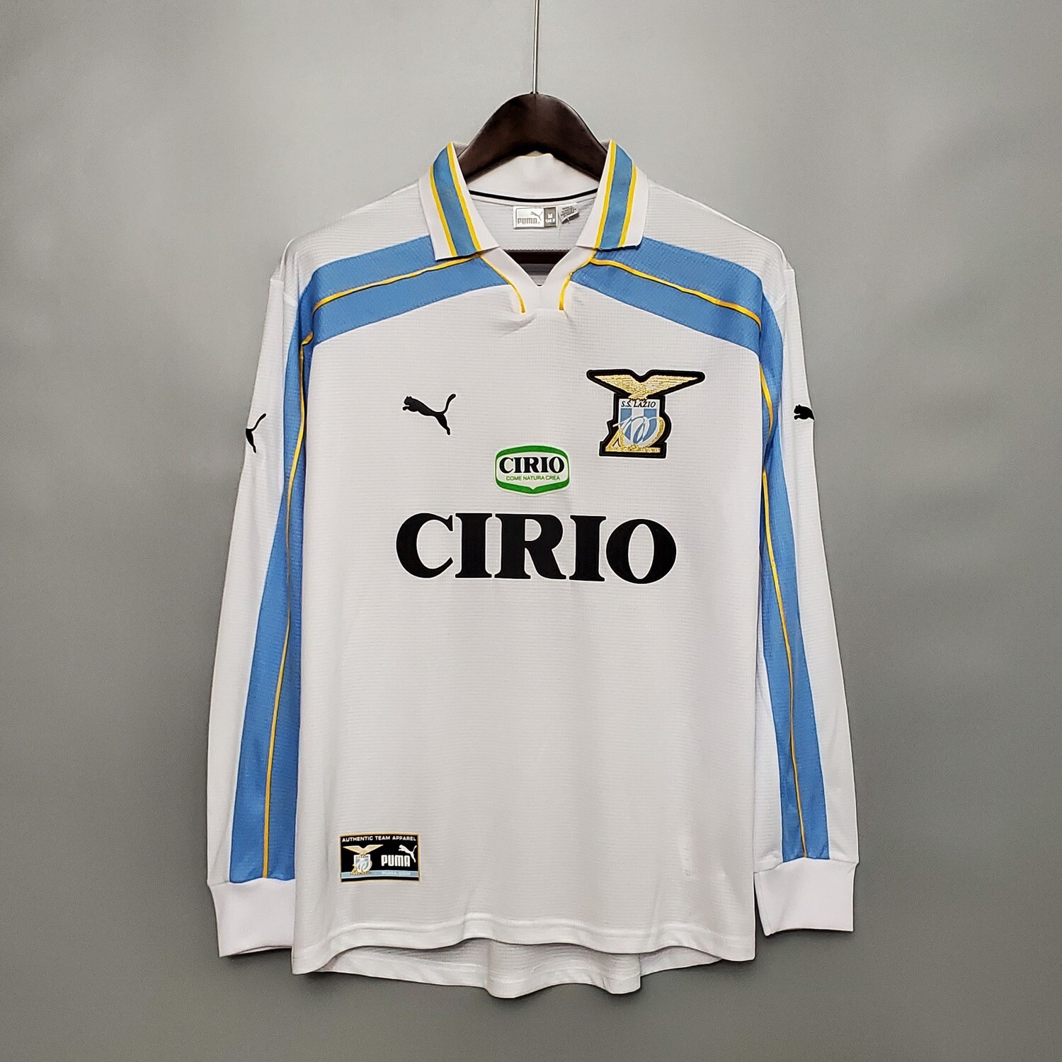 Camisa Lazio 2000-2001 (Away-Uniforme 2 Manga Longa