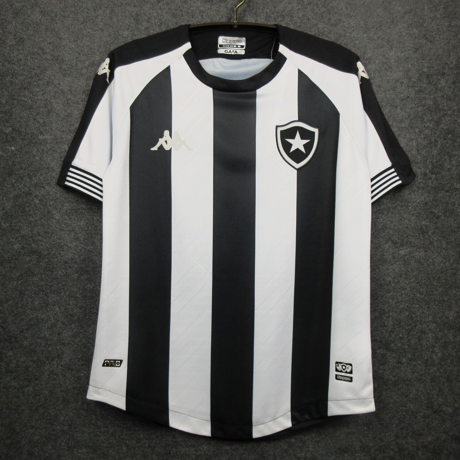 Camisa Botafogo I 20/21 Torcedor Kappa Masculina - Preto e Branco